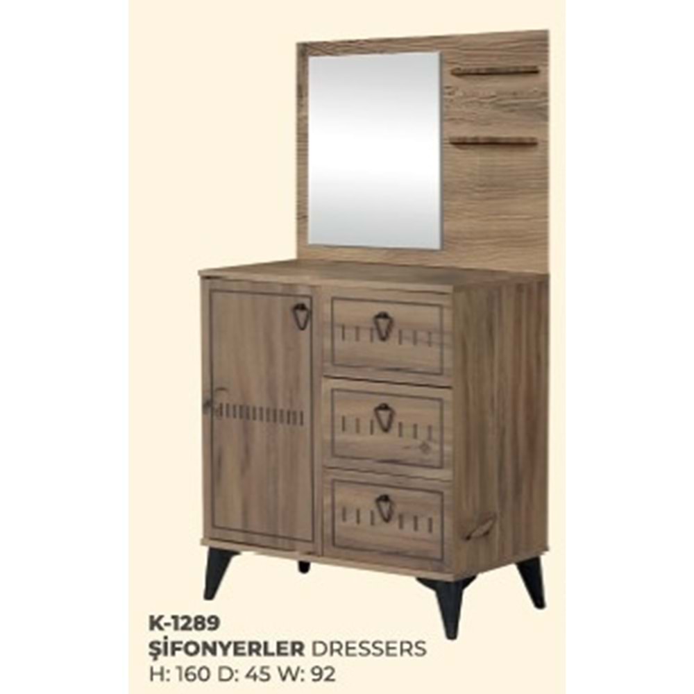 1289 ZARA DOLAPLI ŞİFONYER CNC (KK-KK)
