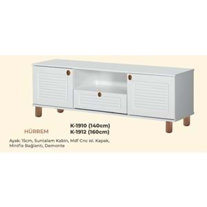 6010 HÜRREM 140 CM TV SEHPA (BK-BMK)