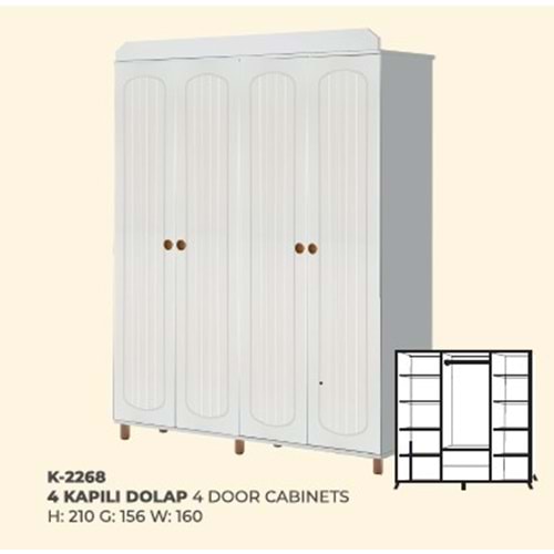 2268 SONA BOHEM 4 KAPI GARDROP